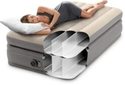 Intex Prime Comfort Luchtbed - Eenpersoons - Ingebouwde Elektrische Pomp -Bo-Camp Verkoop 1320 1900 64162 inuse 2023 300