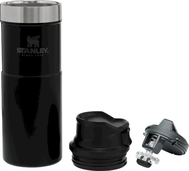 Stanley The Trigger-Action Travel Thermosfles - 470 Ml - Mat Zwart 2 Stanley The Trigger-Action Travel Thermosfles - 470 Ml - Mat Zwart - Afbeelding 2