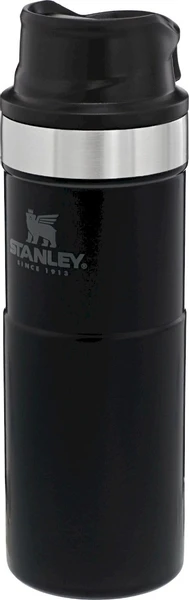 Stanley The Trigger-Action Travel Thermosfles - 470 Ml - Mat Zwart 4 Stanley The Trigger-Action Travel Thermosfles - 470 Ml - Mat Zwart - Afbeelding 4