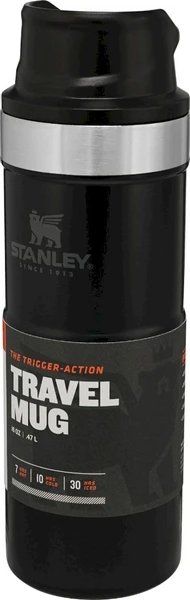 Stanley The Trigger-Action Travel Thermosfles - 470 Ml - Mat Zwart 6 Stanley The Trigger-Action Travel Thermosfles - 470 Ml - Mat Zwart - Afbeelding 6