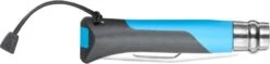 Opinel N°08 Outdoor Zakmes - Blauw -Bo-Camp Verkoop 3123840015762 opinel outdoor 8 blauw achterkant ingeklapt resultaat