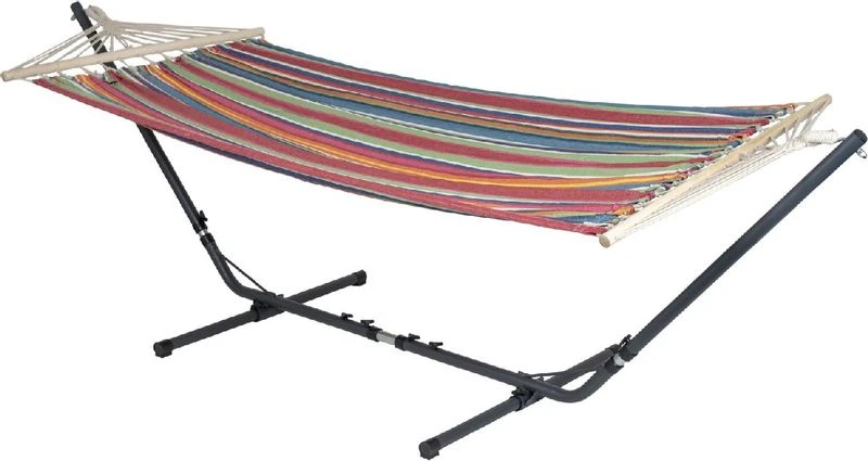 Bo-Garden Santa Barbara 1 Persoons Hangmat - Rainbow 2 Bo-Garden Santa Barbara 1 Persoons Hangmat - Rainbow - Afbeelding 2