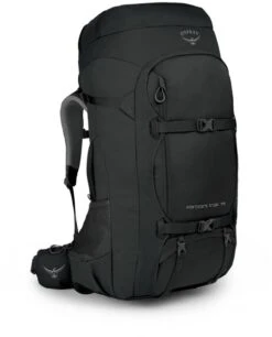 Voorkant 57 Osprey Farpoint Trek Pack Backpack - 75 Liter - Zwart