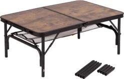 Bo-Camp Industrial Decatur 90 X 60 Campingtafel - Zwart/houtlook -Bo-Camp Verkoop 900 1186 1404200 03