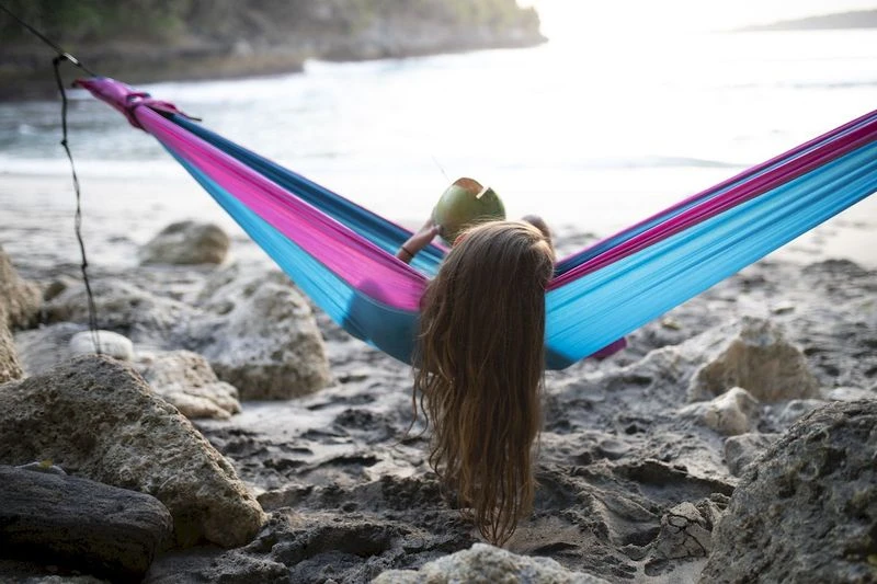 Ticket To The Moon Hangmat 2 Persoons Original Double - Pink/Aqua 5 Ticket To The Moon Hangmat 2 Persoons Original Double - Pink/Aqua - Afbeelding 5