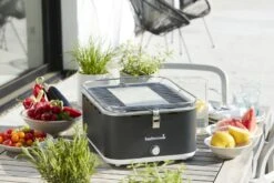 Barbecook Carlo Houtskool Tafelbarbecue - Grijs -Bo-Camp Verkoop 900 1350 zwart