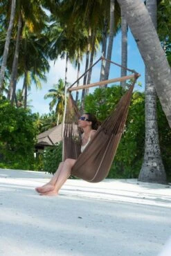 La Siesta Habana Hangstoel XL - Chocolate -Bo-Camp Verkoop 900 601 hal21 6 ambiance 200