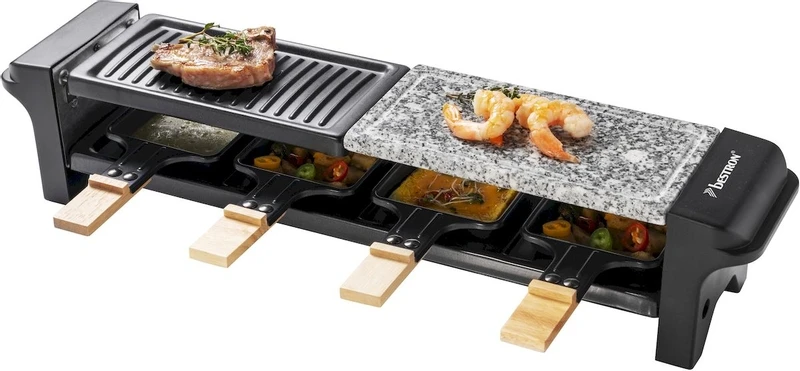 Bestron Raclette/Steengrill - 4 Personen 2 Bestron Raclette/Steengrill - 4 Personen - Afbeelding 2
