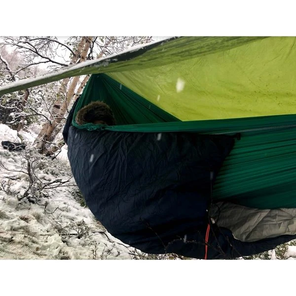 Ticket To The Moon Moonquilt Hangmat Slaapzak - Black/Blue 2 Ticket To The Moon Moonquilt Hangmat Slaapzak - Black/Blue - Afbeelding 2