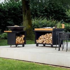 OFYR Mise En Place Table 135 PRO Black - Teak Wood -Bo-Camp Verkoop ofyr mise en place table 135 pro black teak wood 3