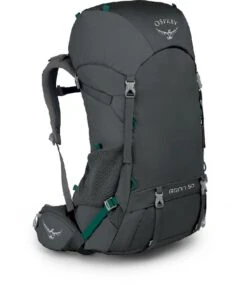 Voorkant 67 Osprey Renn Backpack - 50 Liter - Donkergrijs