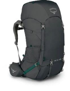 Voorkant 71 Osprey Renn Backpack - 65 Liter - Donkergrijs