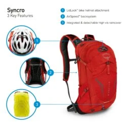 Osprey Syncro Daypack -12 Liter - Zwart -Bo-Camp Verkoop osprey syncro features